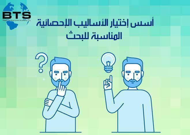 أسس اختيار الأساليب الإحصائية المناسبة للبحث

 
